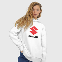 Толстовка оверсайз женская Suzuki sport auto, цвет: белый — фото 2