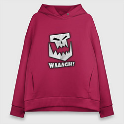 Толстовка оверсайз женская Waaagh, цвет: маджента