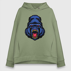 Толстовка оверсайз женская Blue monkey, цвет: авокадо