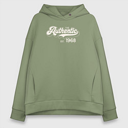Толстовка оверсайз женская Authentic 1968, цвет: авокадо