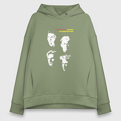 Толстовка оверсайз женская Depeche Mode - Black celebration tour, цвет: авокадо