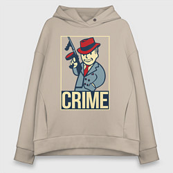 Женское худи оверсайз Vault crime