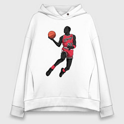 Толстовка оверсайз женская Retro Jordan, цвет: белый