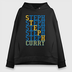 Толстовка оверсайз женская Steph Curry, цвет: черный