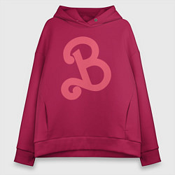 Толстовка оверсайз женская Это Барби, цвет: маджента