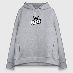 Толстовка оверсайз женская Felix k-stars, цвет: меланж