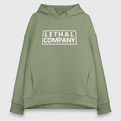Толстовка оверсайз женская Lethal Company: Logo, цвет: авокадо
