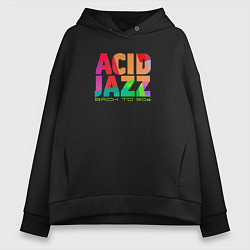 Женское худи оверсайз Acid jazz colorful