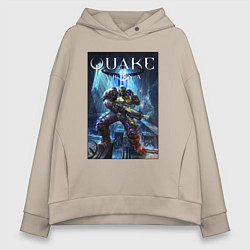 Толстовка оверсайз женская Quake arena - Ranger, цвет: миндальный