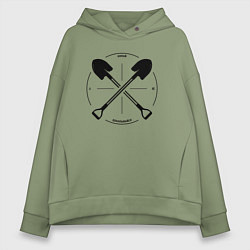 Толстовка оверсайз женская Копай, цвет: авокадо