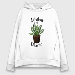 Женское худи оверсайз Mother of plants - Папоротник