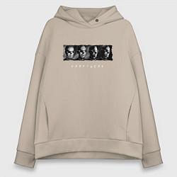 Толстовка оверсайз женская Kraftwerk - The band, цвет: миндальный