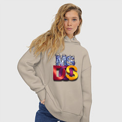 Толстовка оверсайз женская Ms DOS, цвет: миндальный — фото 2