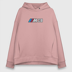 Толстовка оверсайз женская Amg logo, цвет: пыльно-розовый