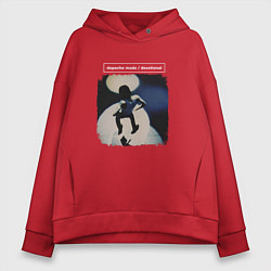 Толстовка оверсайз женская Depeche Mode - Dave devotional tour, цвет: красный