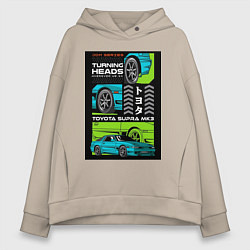 Женское худи оверсайз Toyota Supra JDM