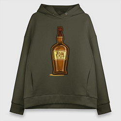 Толстовка оверсайз женская Rum, цвет: хаки