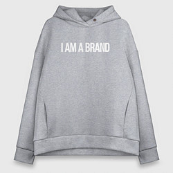 Толстовка оверсайз женская I am a brand, цвет: меланж