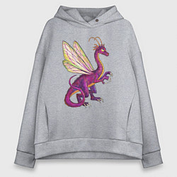 Толстовка оверсайз женская HOMM3 Faerie Dragon, цвет: меланж