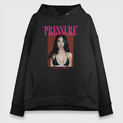 Толстовка оверсайз женская Pressure Megan Fox, цвет: черный