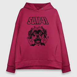 Женское худи оверсайз Sum41 - rock dog