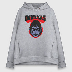 Толстовка оверсайз женская Gorillas MMA, цвет: меланж