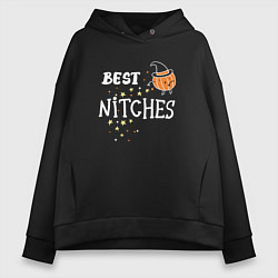 Толстовка оверсайз женская Best nitches, цвет: черный