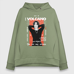 Толстовка оверсайз женская Stray kids Han volcano, цвет: авокадо