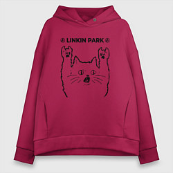 Женское худи оверсайз Linkin Park 2024 - rock cat