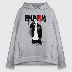 Толстовка оверсайз женская Eminem finger, цвет: меланж