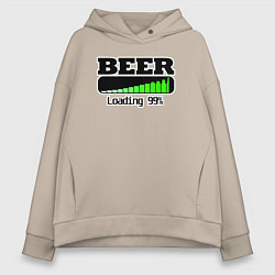 Женское худи оверсайз Beer loading