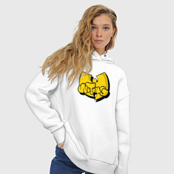 Толстовка оверсайз женская Wu-Tang bubble, цвет: белый — фото 2