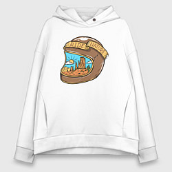 Толстовка оверсайз женская Ride nature, цвет: белый