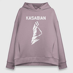 Толстовка оверсайз женская Kasabian - logo, цвет: сиреневый