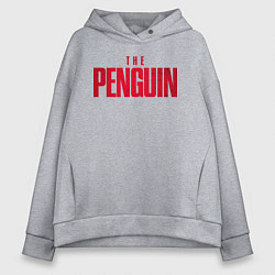 Толстовка оверсайз женская The penguin logo, цвет: меланж