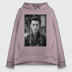 Толстовка оверсайз женская Dylan Wang актер, цвет: сиреневый