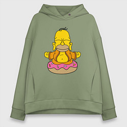 Толстовка оверсайз женская Homer yoga, цвет: авокадо