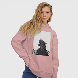 Толстовка оверсайз женская Artorias of the Abyss, цвет: пыльно-розовый — фото 2