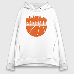 Толстовка оверсайз женская Phoenix basketball, цвет: белый