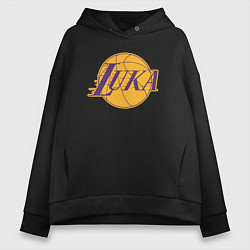 Толстовка оверсайз женская Luka, цвет: черный