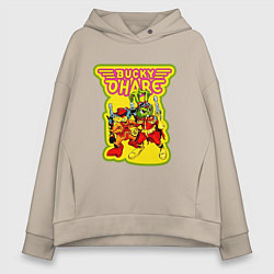 Толстовка оверсайз женская Bucky ohare, цвет: миндальный