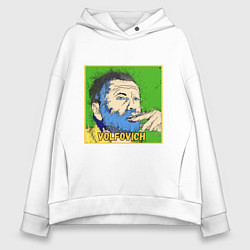 Толстовка оверсайз женская Volfovich ART, цвет: белый