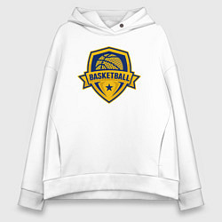 Толстовка оверсайз женская Basket team, цвет: белый