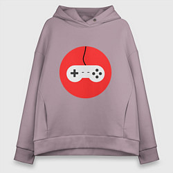 Толстовка оверсайз женская Джойстик для игр, цвет: сиреневый