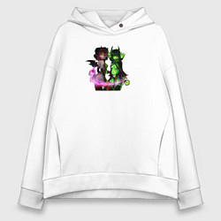 Толстовка оверсайз женская Пугна с Дарк виллоу, цвет: белый