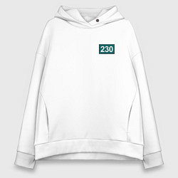 Толстовка оверсайз женская Игрок - 230, цвет: белый