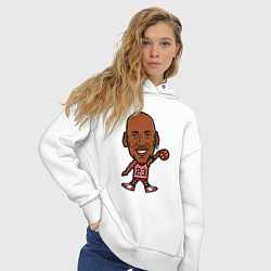 Толстовка оверсайз женская Малыш Джордан, цвет: белый — фото 2