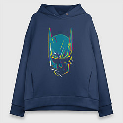 Толстовка оверсайз женская Bat mask, цвет: тёмно-синий