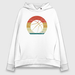 Толстовка оверсайз женская Color ball, цвет: белый