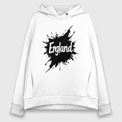 Толстовка оверсайз женская Чернильная Англия, цвет: белый